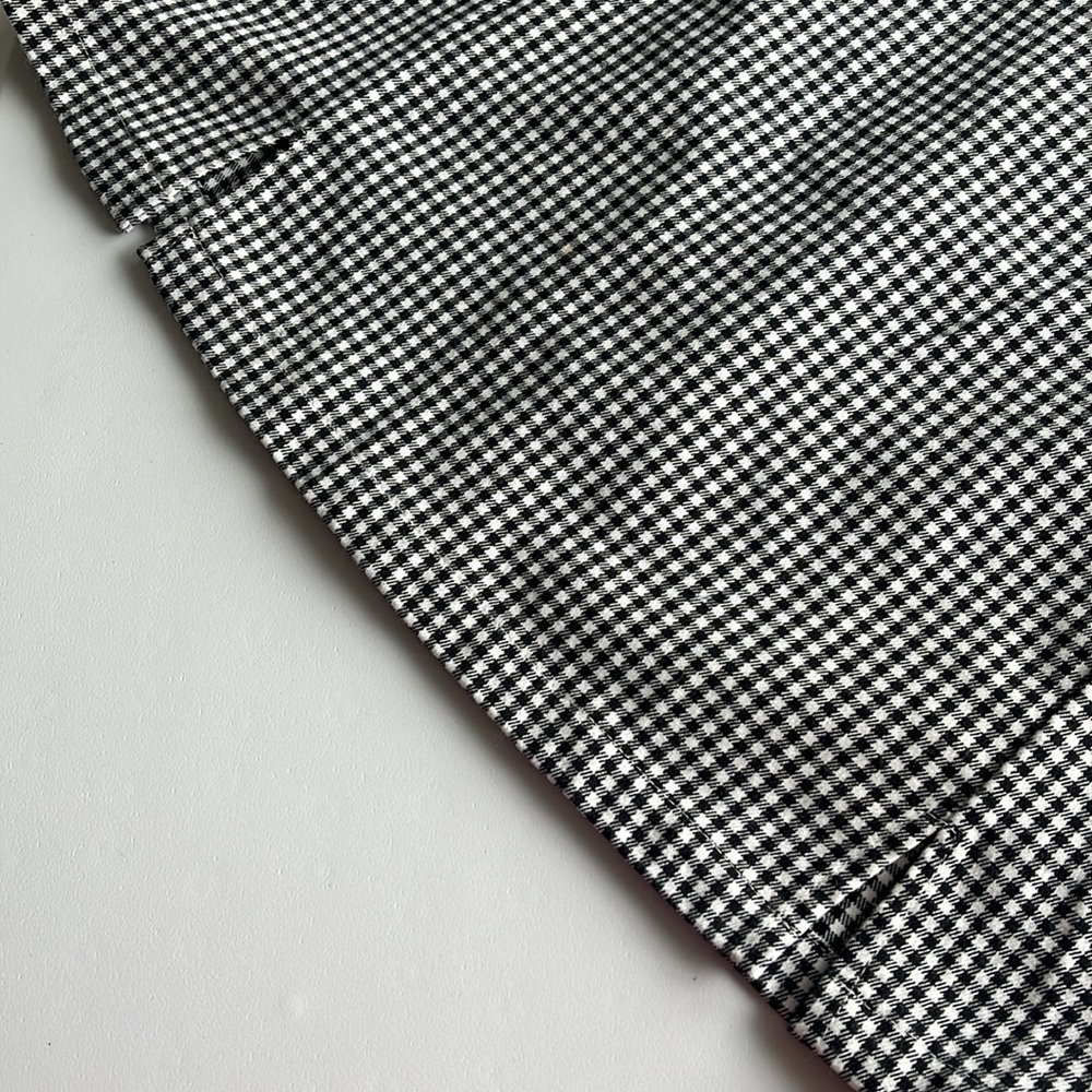 john galt by brandy melville Classic Black and White Checkered mini Skirt - Picture 5 of 9